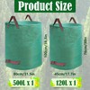 TRUEIN Garden Waste Bags, 500 L/120 L Waterproof Garden Rubbish