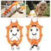 1 Pair 8 Teeth Crampons AntiSlip Traction Ice Cleats Snow