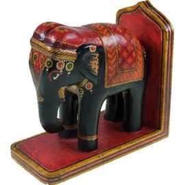 GURU SHOP Elephant Bookend, 17 x 8 x 17 cm, Door Stopper & Bookends