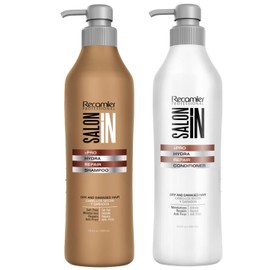 Salon In Recamier Hydra Repair Hair Kit | Shampoo & Conditioner | 33.8 fl oz Each | Deep Repair for Dry & Damaged Hair
