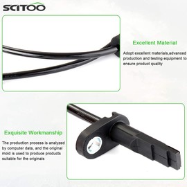 SCITOO 2 pcs Front Left Right ABS Wheel Speed Sensors Fit for 2007 2008 2009 2010 2011 2012 2013 2014 for Nissan Altima ALS1442