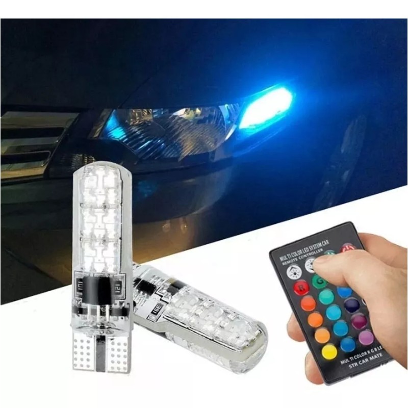 Corp.Res Electronics Par Led T10 Pellizco Rgb A Control Estrobo