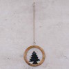 levandeo Set of 4 Decorative Pendants, Diameter 11 cm, Tree
