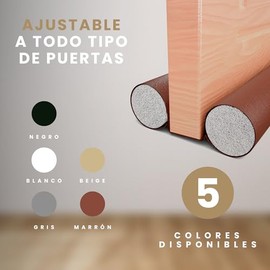 Guardapolvo para Puerta | Protector contra Insectos, Polvo y Ruido | Tope de Puerta Sellador | Atrapa Polvo para Puerta | Cubrepolvo para Puertas (Negro)