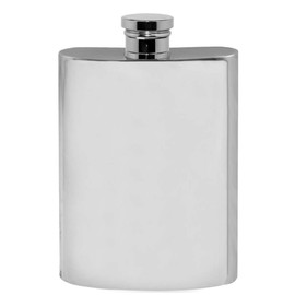 English Pewter Company 4oz Plain Pewter Liquor Hip Flask [FL255]