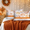 Benjia Fall Queen Pillowcase 20x30 Set of 2, Sketch Pumpkin