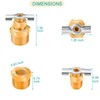 Evangenial 1/2'' RV Water Heater Replacement Drain Valve,Upgraded Durable Brass