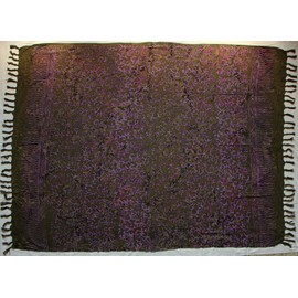 Approx. 100 models in the shop sarong beach towel dress pareo wrap skirt loop approx. 170 x 110 cm (olive purple violet sar25)