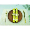 32Pcs Lemon Disposable Paper Dessert Napkins, 6.5in