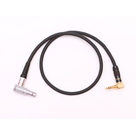 Angled 3.5mm to 0B 5 Pin Time Code TC Cable for Arri,Sound Devices,Tentacl e Sync