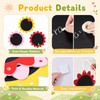 MotiMind 3 Pcs Outdoor Chalkboard for Kids, Sunflower Garden Decor