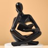 UTTCMK Abstract Art Thinker Statue - Reading Thinker Sculpture Figurine,