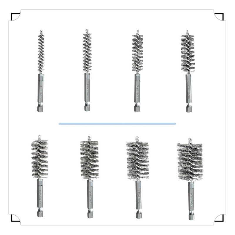 Cepillo para Polvo de 8 Dimensiones Acero Inoxidable