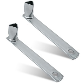 Folzirt 2 Stück M12 Stahl-Dreikantschlüssel für Absperrpfosten, universal Pollerschlüssel Dreikant für Schränke, Präzision verzinkter Feuerwehrschlüssel, Pfostenschlüssel