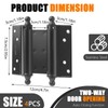 4 Pack 3’’ Double Action Hinges, Double Swing Hinges Swinging