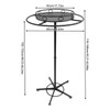 SHONFYVS Round Clothes Rack, Floor Standing Rotatable Clothing Rack, Adjustable
