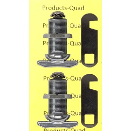 Admiral Locks 2x RV Compartment Door Thumb Cam 1-1/8 Inch Camper Trailer Motor Home Nonlocking