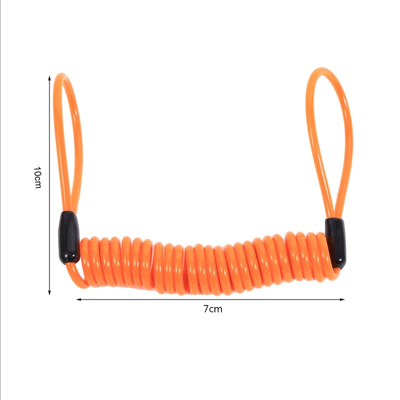 Keenso 1.5m Motorcycle Alarm Spring Reminder Cable Bike Alarm Disc
