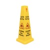 Thunder Group PLWFC027 Safety Floor Sign, Caution/Wet Floor", 27" Tall,