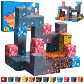 Magnetic Building Blocks, Interesting Montessori Creative Set, Birthday Gifts for Children and Adults or Game Fans, Toy Gifts for Children, Boys and Girls from 3 4 5+ Years, Underground