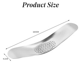 Premium Garlic Presser & Crusher, Stainless Steel 304 Rocker for Easy Prep, Dishwasher Safe Smart Kitchen Tool