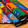 Champion Rugs Large Classroom Rugs Kids Alphabet (A-Z and 1-9)