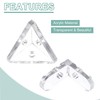 sourcing map 8 Set Acrylic Corner Bracket L-Shaped and Triangle