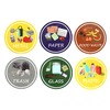 Azatemgo Recycle Sticker for Bin 6 Pcs, Waterproof Anti-UV Trash