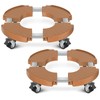 VANCASTLE Plant Caddy with Lockable Wheels Heavy Duty 450lbs Capacity,