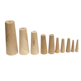 TuoP Marine Boat Emergency Soft Wood Plugs Stopgap, Tapered Conical Thru-Hull, Assorted 1/5 Inch to 1 3/5 Inch, Set of 10