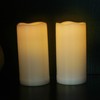 YINCHI Outdoor Waterproof Flameless Candle with Timer - Flickering White