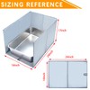Cat Litter Box Enclosure with Splash Guard & Anti-Leak Design