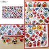 48pcs Christmas Tree Hanging Ornament Wooden Handmade Christmas Tree Figures