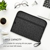 Black Leopard Expanding File Folder with Sticky Labels 13 Pocket