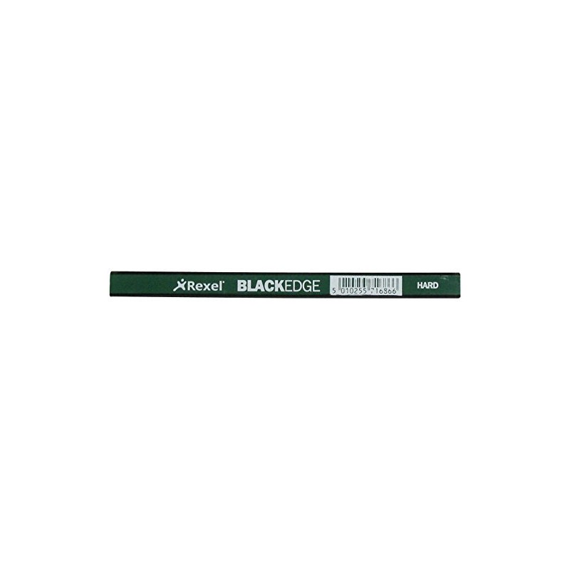 Rexel Blackedge Carpenters Pencils - Hard, Box of 12 ,