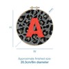 Trimits Punch Needle Hoop Kit, 20.3cm (8in), Animal Print Monogram