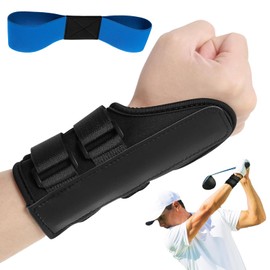 2-Pack Golf Training Aids, Golf Wrist Trainer with Adjustable Support, Wrist Training Aid for Swing Posture Correction, Brace for Muscle Memory Development, Senior and Beginner Golfers