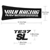 TOCCOOL Wheel Stickers, Racing Cars Stickers, Letter Stickers, Suitable for