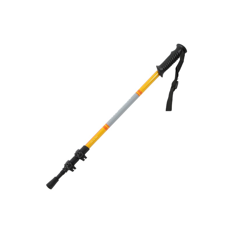 Three Sections Aluminum Alloy Alpenstock Corrosion Resistance Telescopic Trekking PoleGold