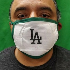 LA Los Angeles Mouth and Nose Cover Face-Mask Triple Layer Protection