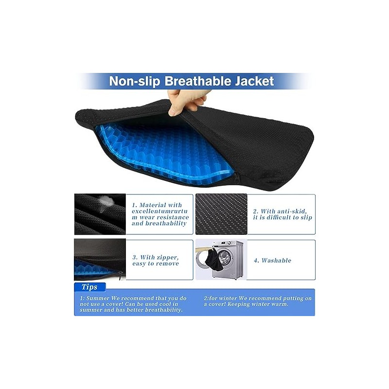 Cooling Gel Seat Cushion for Home Office and Car -
