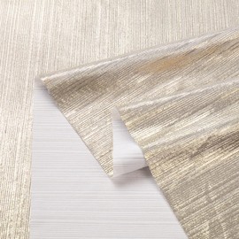 MaiMaiSuan 60’’ Wide Soft Shiny Stretch Metallic Luster Rib Knit Fabric for Dancing Dress Costume Wedding Dress DIY Clothing Fabric(5 Yard,Champagne)