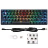 Wireless 2.4 G Mechanical Keyboard Black 68 Keys RGB Dynamic