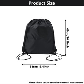 Lesbyit Waterproof Drawstring Bag, Drawstring Gym Bag for Gym & Travel, 34x43cm Large Oxford Cloth PE Bags for Sports, School, Swimming, Yoga– Easy Clean