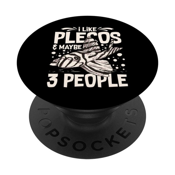 Plecostomus Pleco Fish Aquarium Food Tank Zebra Cave PopSockets Swappable