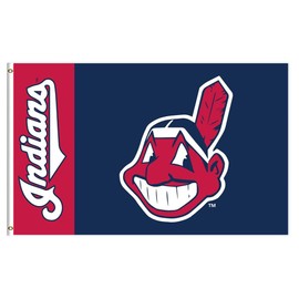 Yerchic Indians Flag Clevelands Team Banner 3 * 5ft for Sports Fans Garage Indoor Room Man Cave Wall Decoration