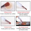 Vtrem 4PCS Portable Makeup Brush Set 4 in 1 Flat