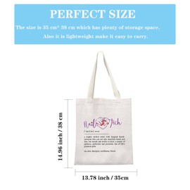 JTOUK Nail Technician gift Manicurist Graduation Gift Nail Tech Definition Tote Bag Gift for Nail Salons Nails Stylist (Nail Tech Tote EU)