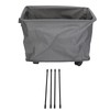Rolling Slim Laundry Basket On Wheels with Carry Handle Collapsible