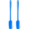 Long Handle Silicone Jar Spatula Kitchen Scraper Spatula Non-Stick Rubber